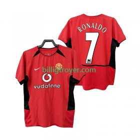 Billige Fotballdrakter Manchester United RONALDO 7 2004 Retro Hjemmedraktsett 2002 Kortermet